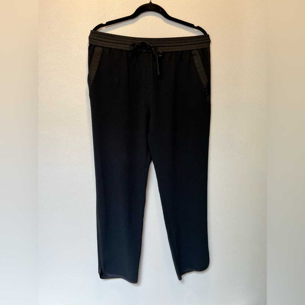 Kenneth Cole New York Black Tuxedo Stripe Jogger Women M